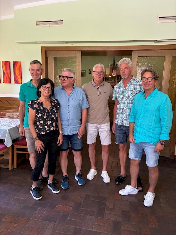 v.l.: Günther Schnabl, Alrun Kellermann, Josef Hohenberger, Horst Spitzer, Gottfried Oberlercher, Karl-Heinz Hudej